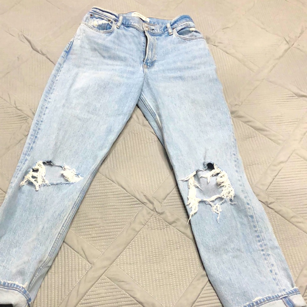 Abercrombie curve love 90’s high rise  straight